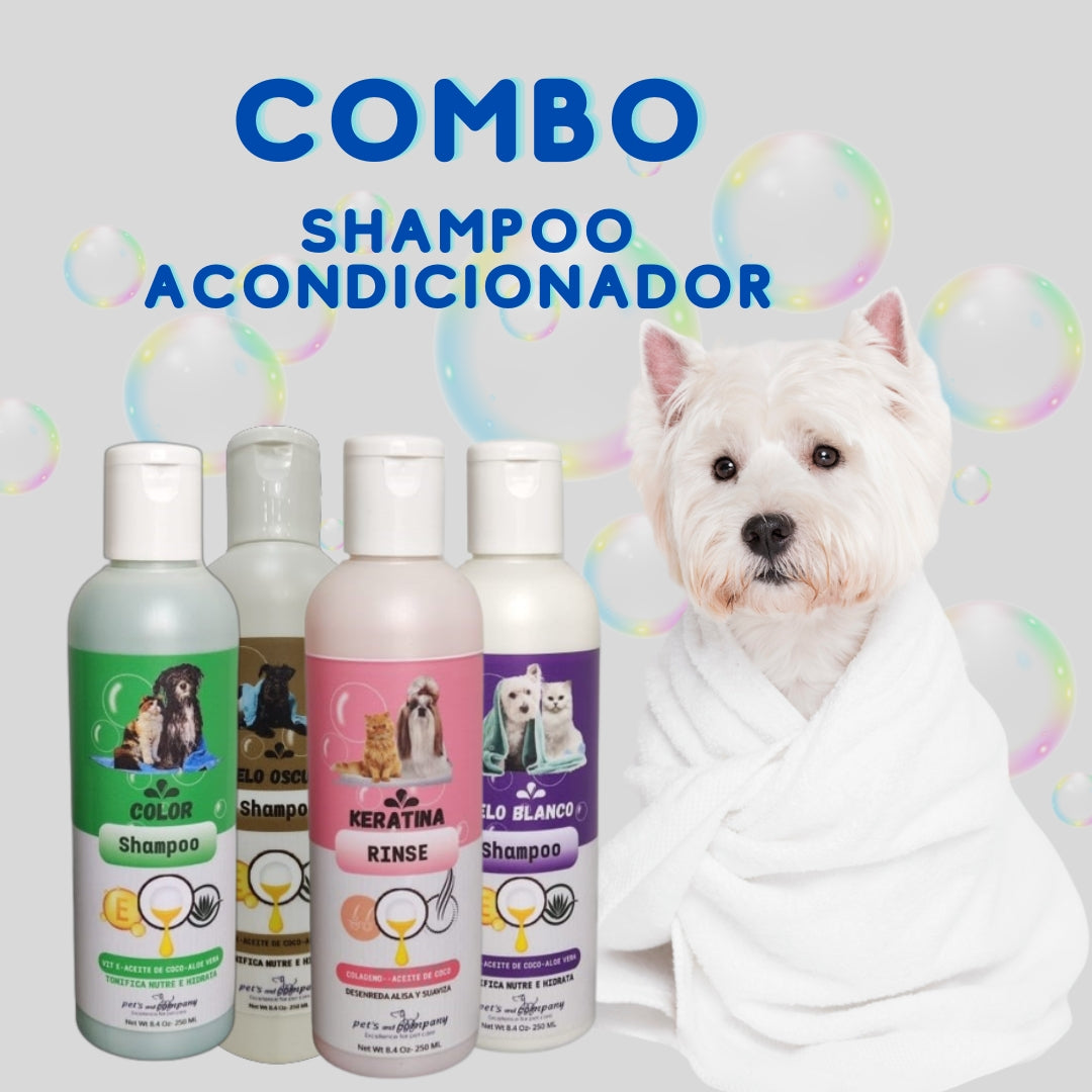 COMBO SHAMPOO + RINSE KERATINA 250